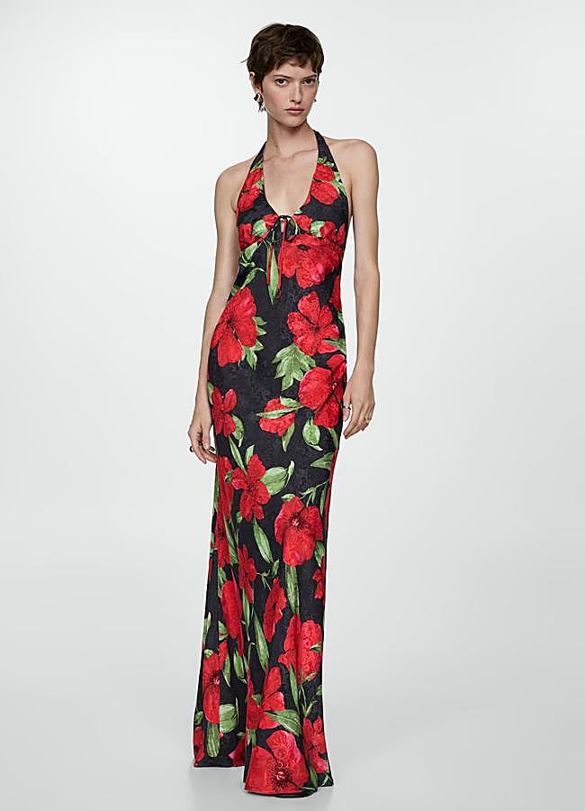 Imagen - Vestido maxi con detalle de flores de Mango.