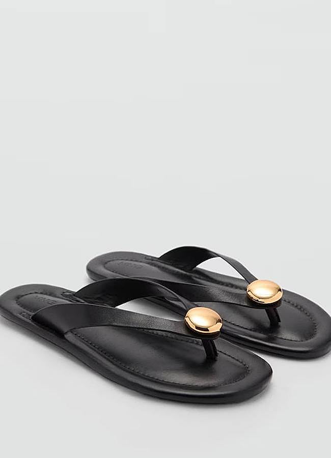 Imagen - Sandalias flip flop con adorno metálico