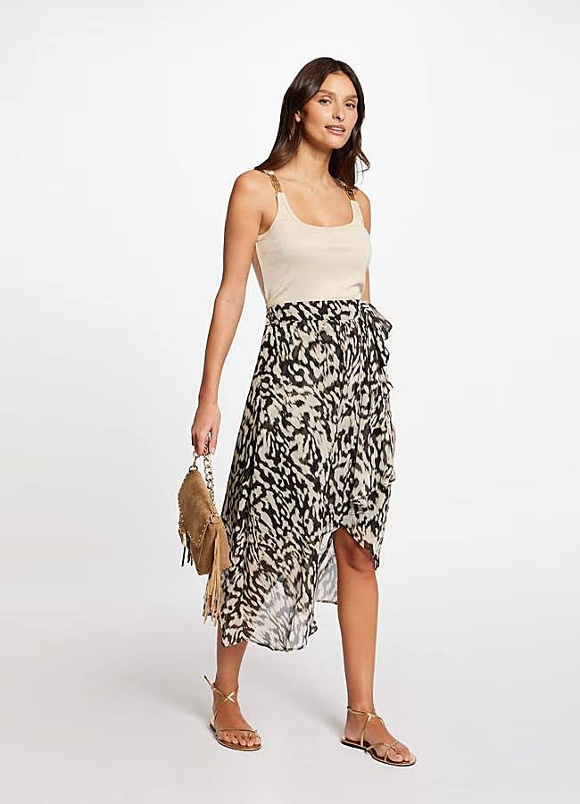 Imagen - Falda pareo animal print