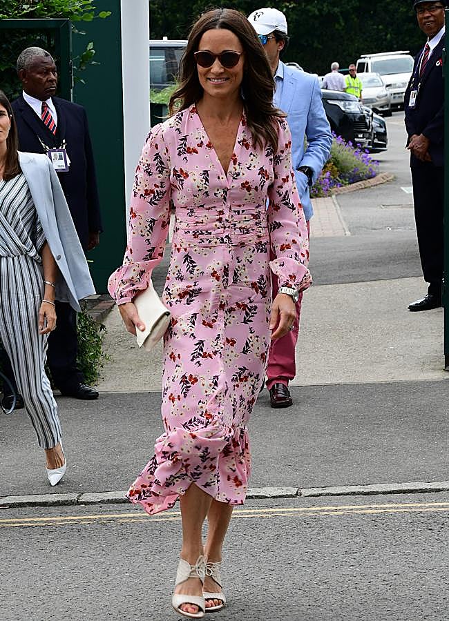 Imagen - Pippa Middleton con un vestido rosa floral print. / GTRES