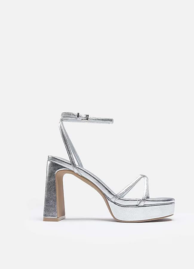 Imagen - Sandalias de tacón plateado de Mim.