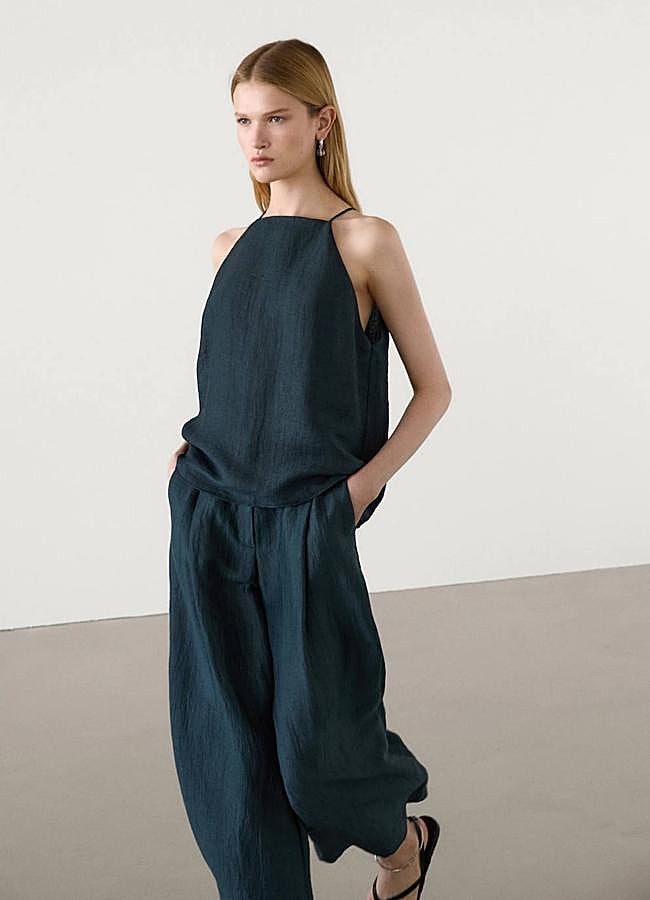 Imagen - Blusa ancha con cuello halter