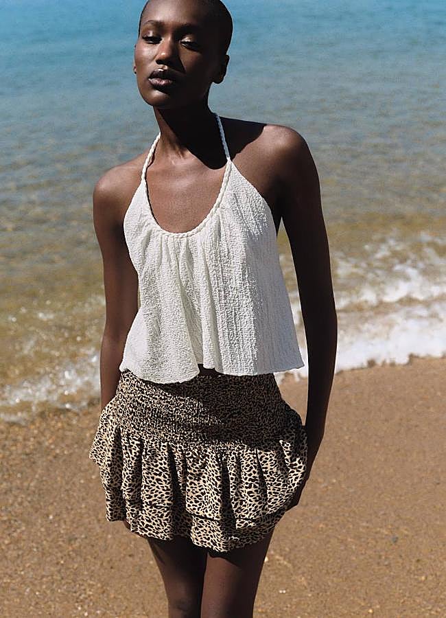 Imagen - Pantalón corto de leopardo con volantes