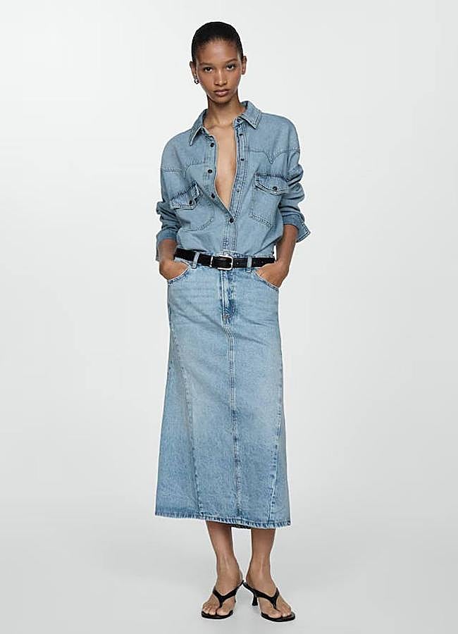 Imagen - Falda midi vaquera