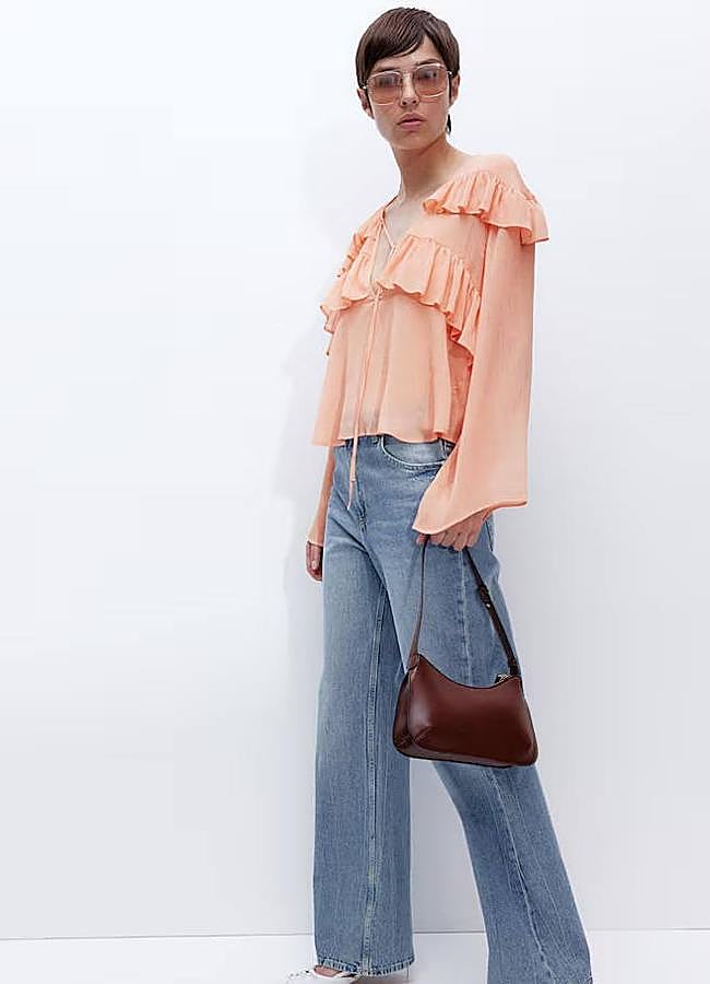 Imagen - Blusa de volantes en tejido de gasa vaporosa