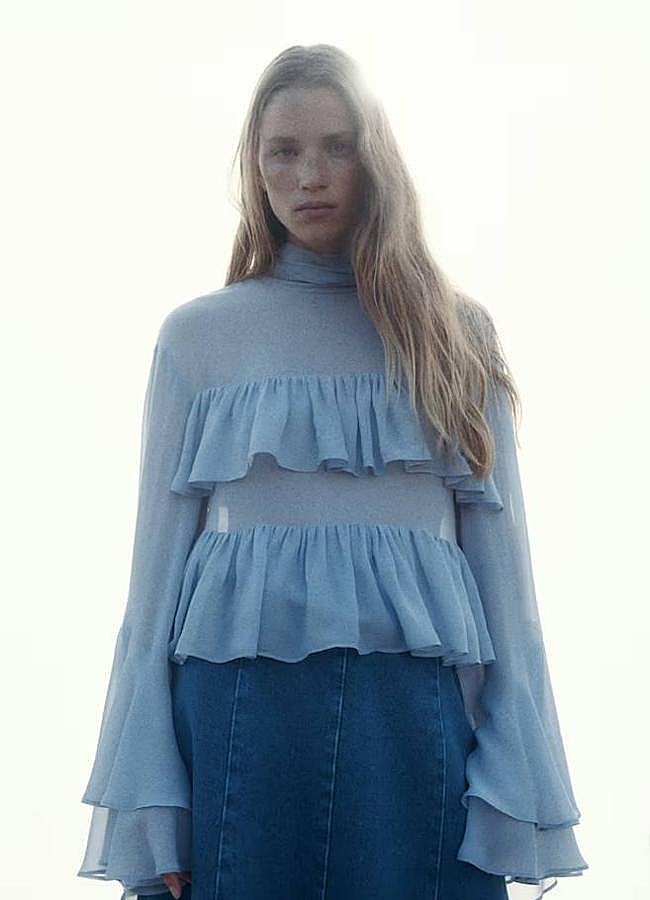 Imagen - Blusa de volantes con lazo en la espalda