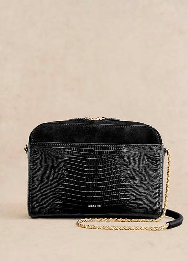 Imagen - Bolso de piel con asa de cadena