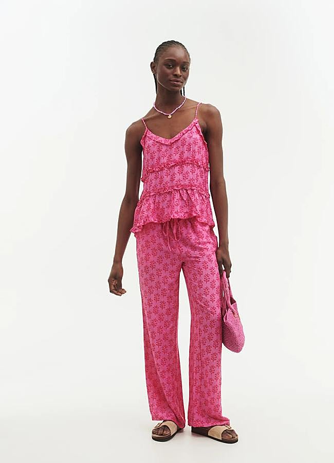 Imagen - Conjunto estampado en rosa de Natura.