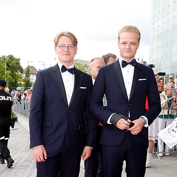El príncipe Sverre Magnus junto a Marius Borg. 