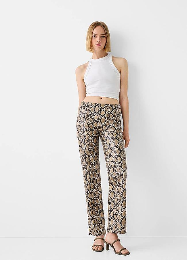Imagen - Pantalón animal print de serpiente efecto piel