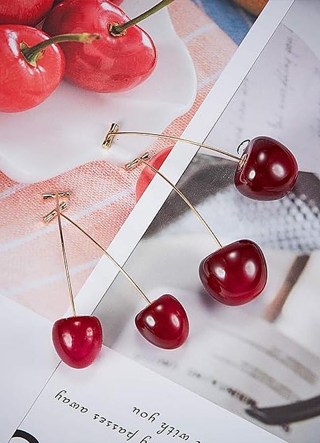 Imagen - Pendientes con forma de cereza de Amazon.