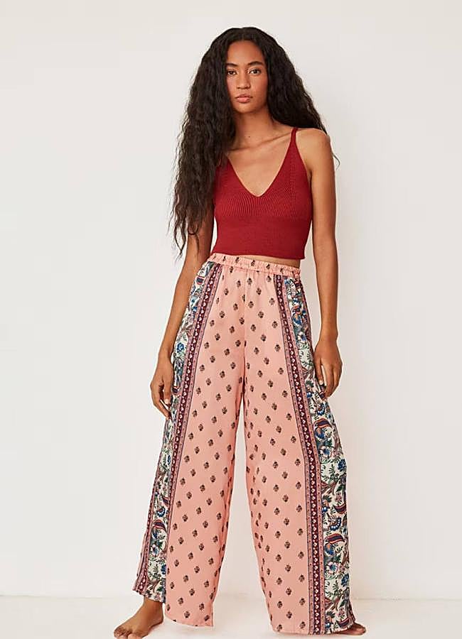 Imagen - Pantalones estampados satinados