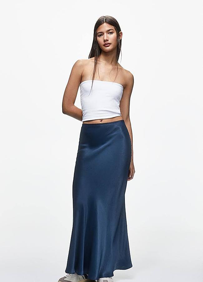 Imagen - Falda satinada en evasé