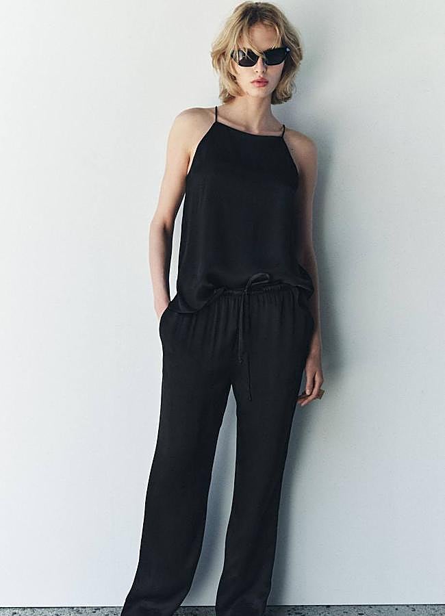 Imagen - Pantalones joggers en tejido de satén