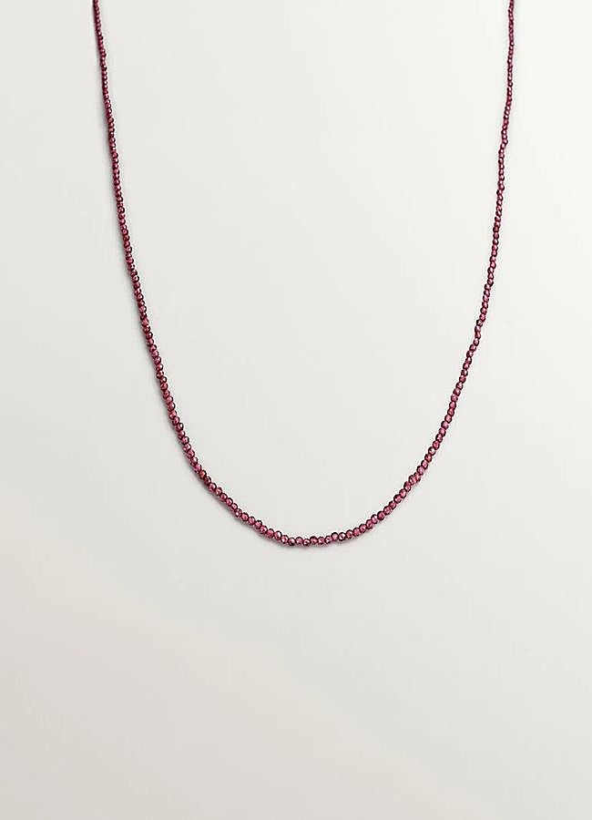 Imagen - Collar con bolitas en burdeos de Aristocrazy.