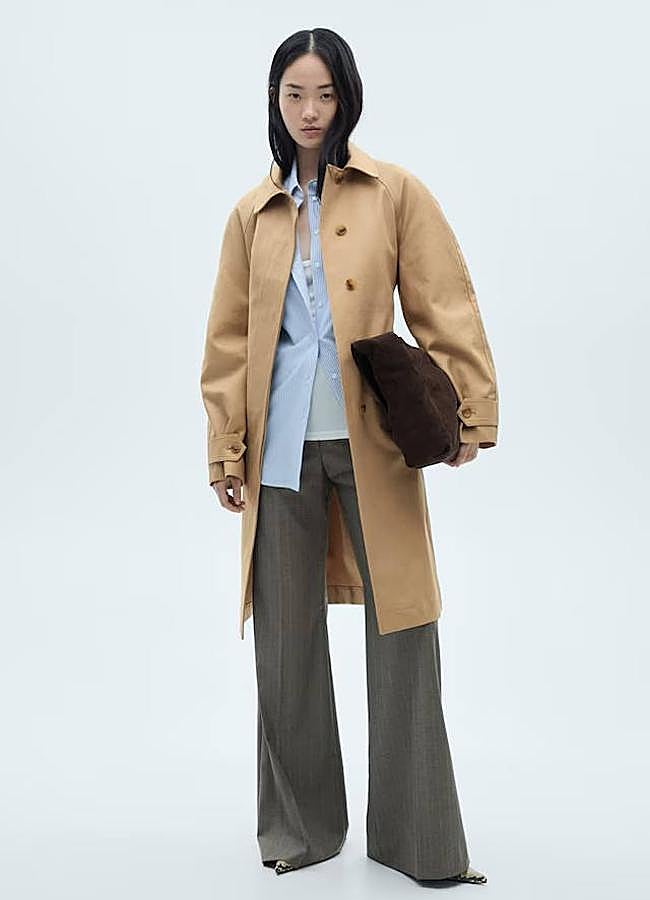 Imagen - Gabardina midi camisera