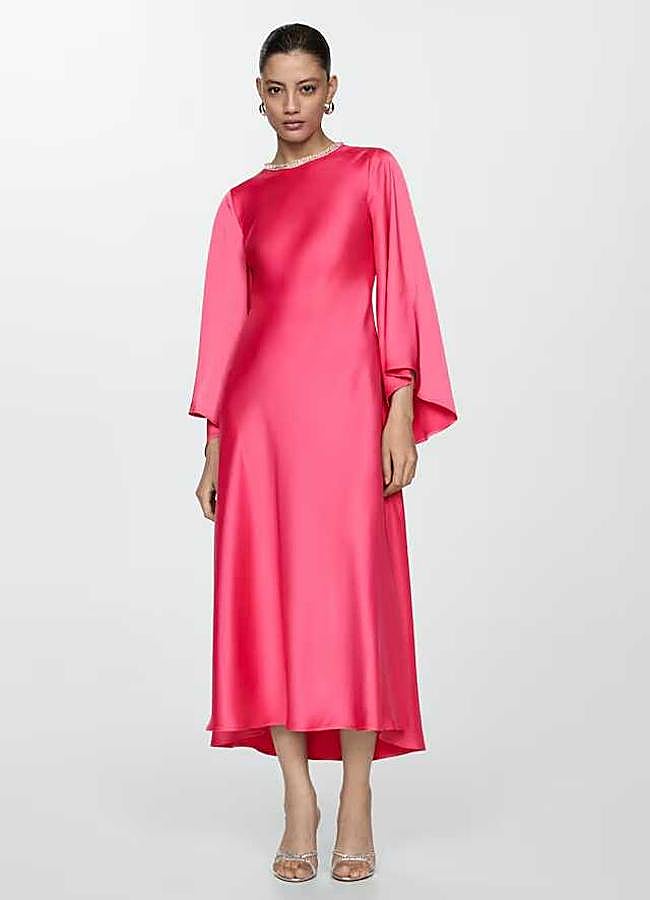 Imagen - Vestido satinado manga acampanada de Mango (69,99€)