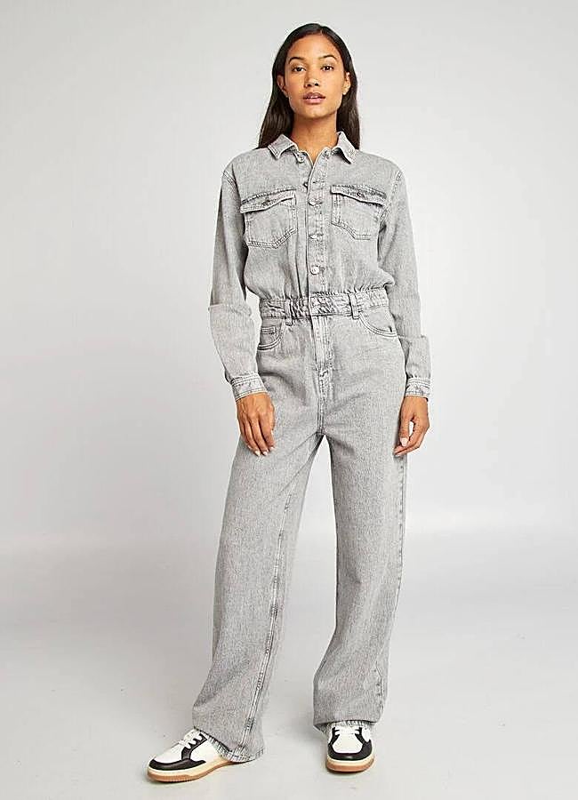 Imagen - Mono vaquero largo lavado en gris