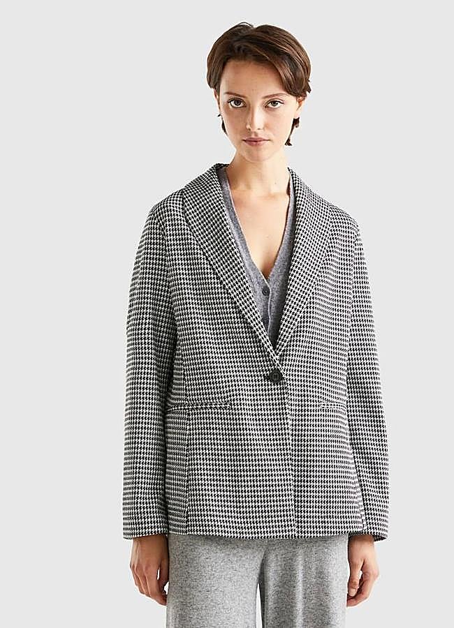 Imagen - Blazer de pata de gallo fluida