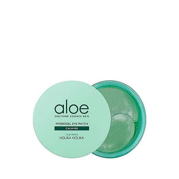 Parches de ojos Hydrogel Eye Patch con aloe vera de Holika Holika.