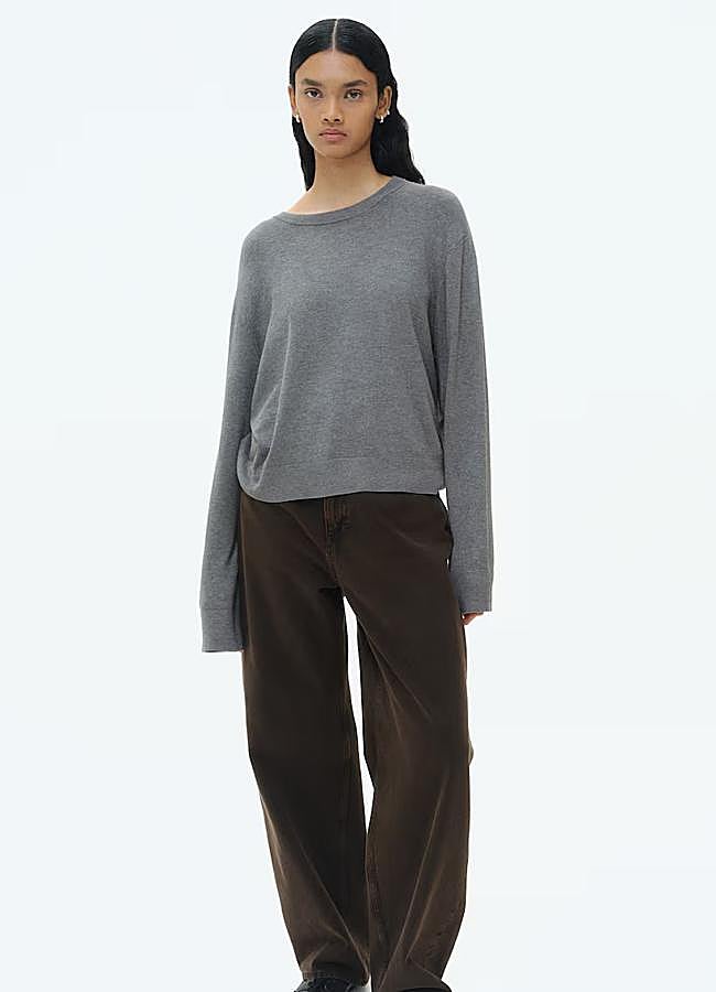 Imagen - Jersey de punto gris de H&M, 15,99 euros.