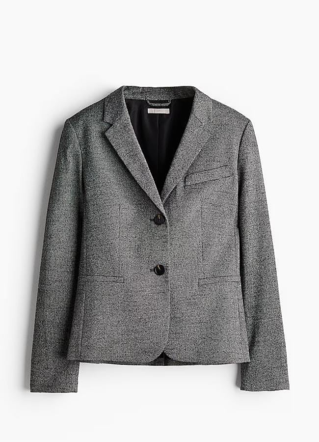 Imagen - Blazer de color gris entallada de H&M.