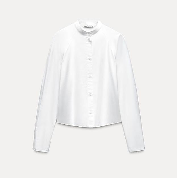 Camisa entallada popellín ZW Collection (29,95€)