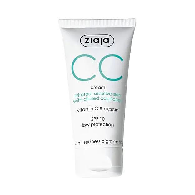 CC Cream Correctora Piel irritada y Sensible de Ziaja.