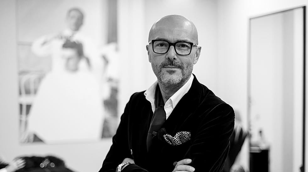 El fundador Rossano Ferretti de sus salones homónimos.