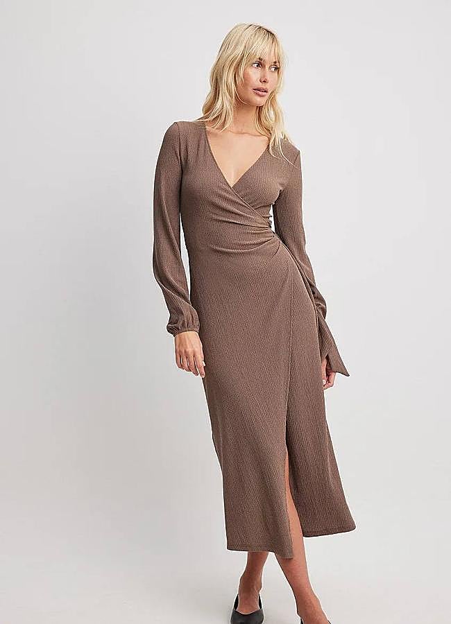 Imagen - Vestido de punto midi cruzado
