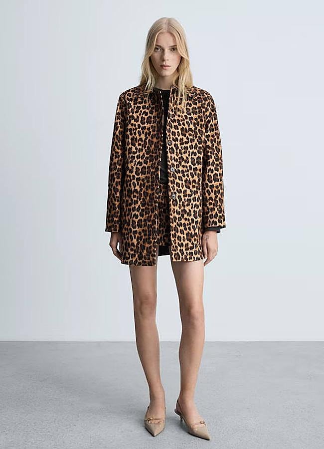 Imagen - Chaqueta larga con animal print