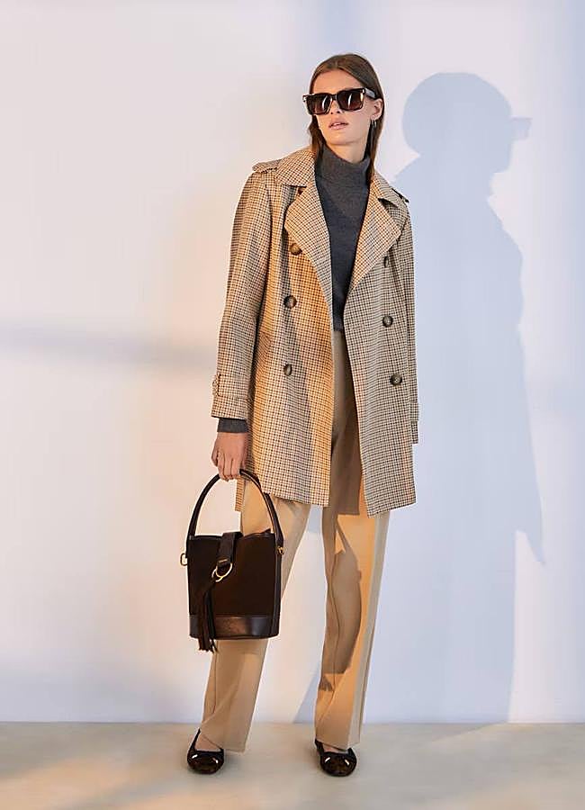 Imagen - Trench con estampado de cuadros