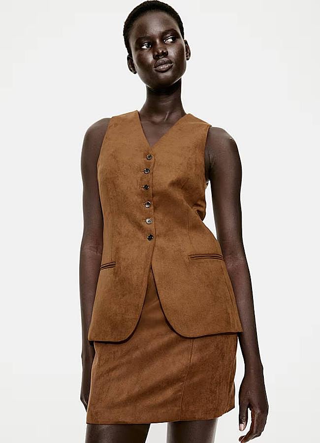 Imagen - Chaleco de vestir en tejido de antelina