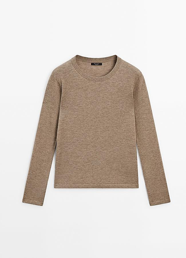 Imagen - Jersey marrón de Massimo Dutti, 39,95 euros.
