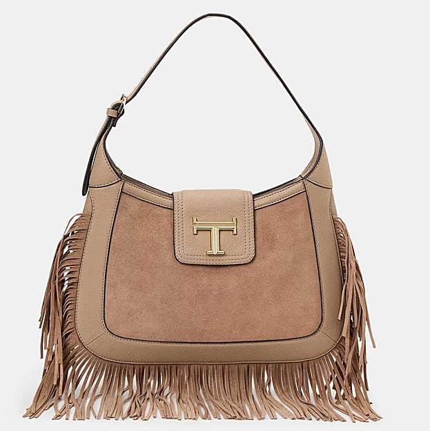 Bolso de hombro Tesa flecos de Latouche (120€)