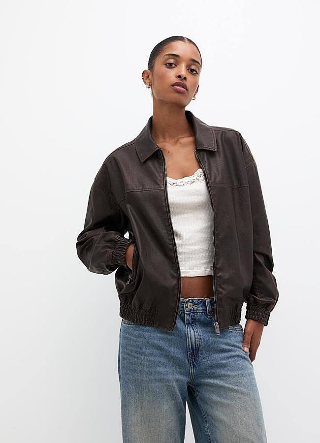 Imagen - Chaqueta efecto piel ancha