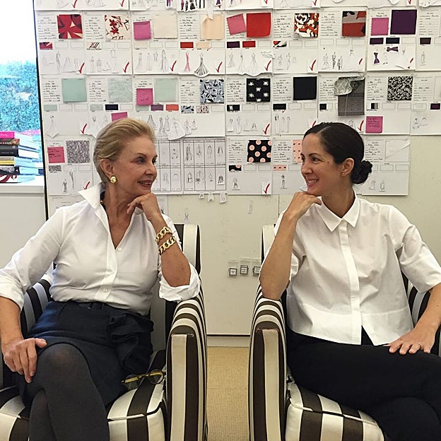 Carolina Herrera junto a su hija Patricia Cristina. 