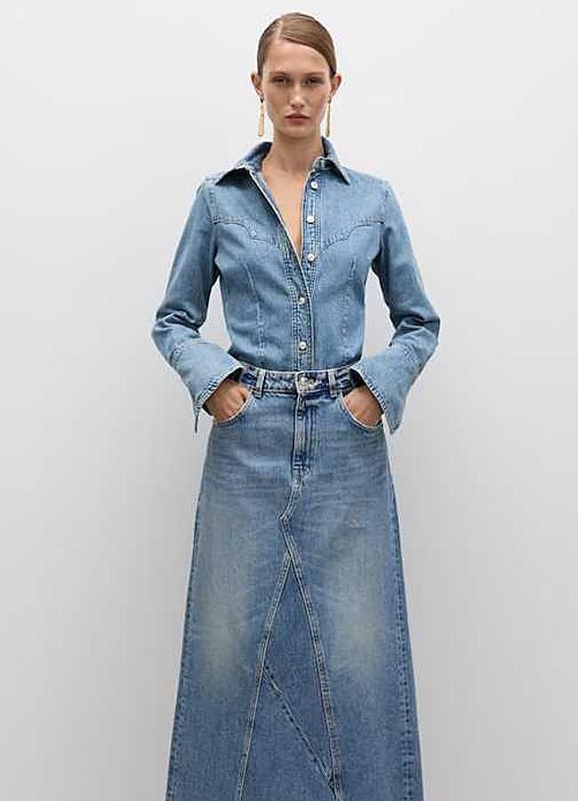 Imagen - Camisa vaquera costuras de Mango (29,99€)