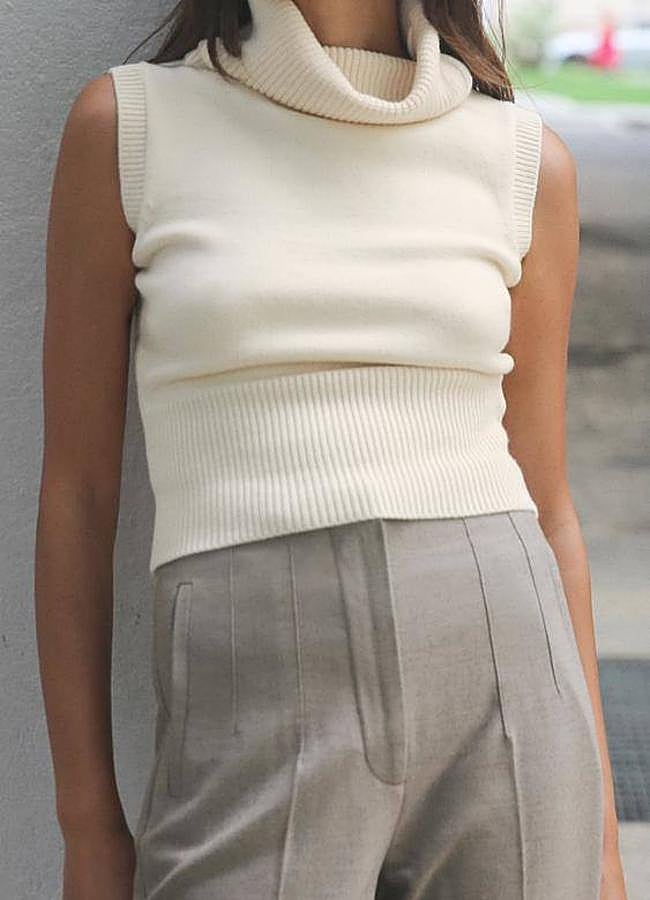 Imagen - Chaleco con cuello alto desbocado