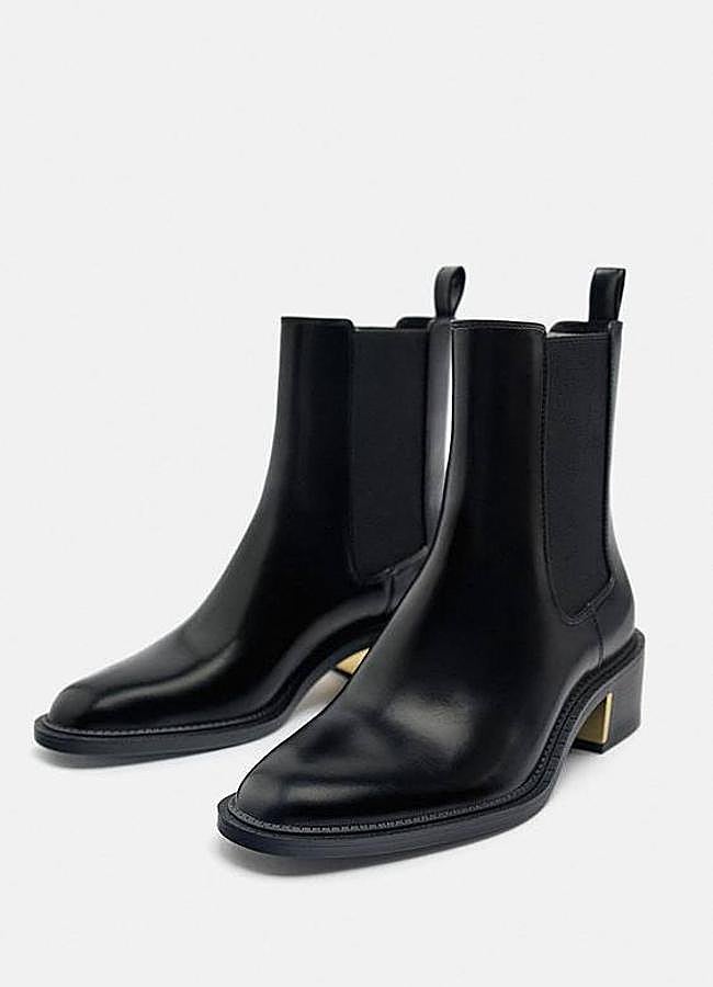 Imagen - Botines de tacón bajo tipo chelsea