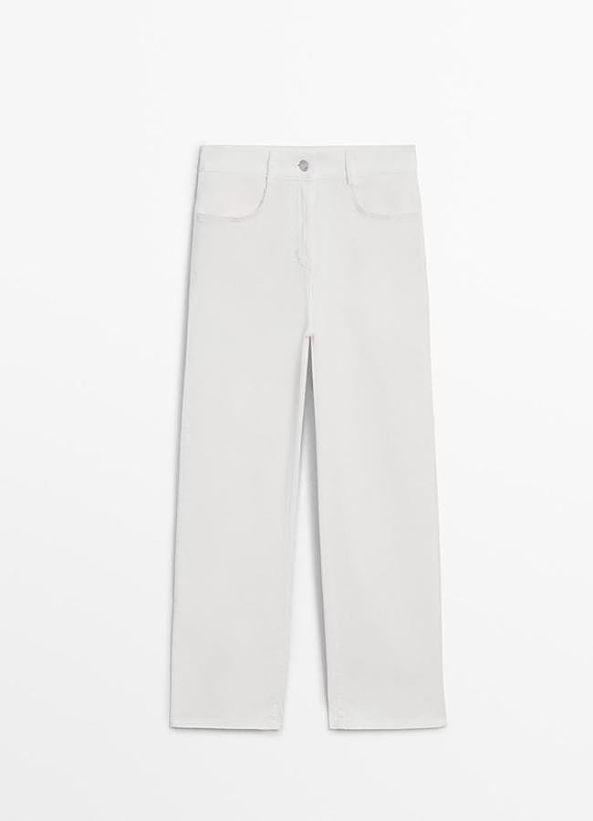 Imagen - Vaquero blanco de Massimo Dutti, 49,95 euros.