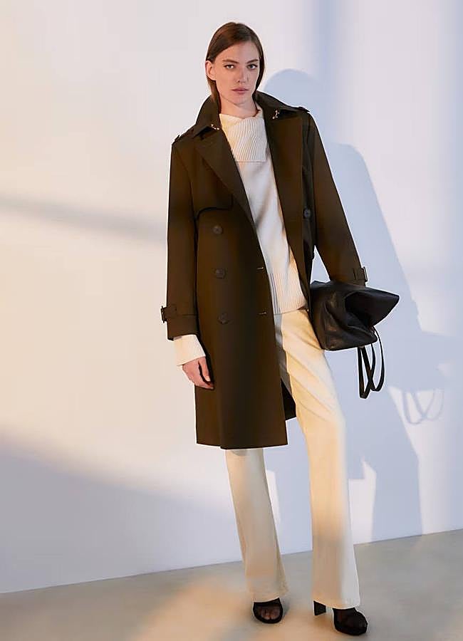 Imagen - Gabardina estilo militar en tono verde