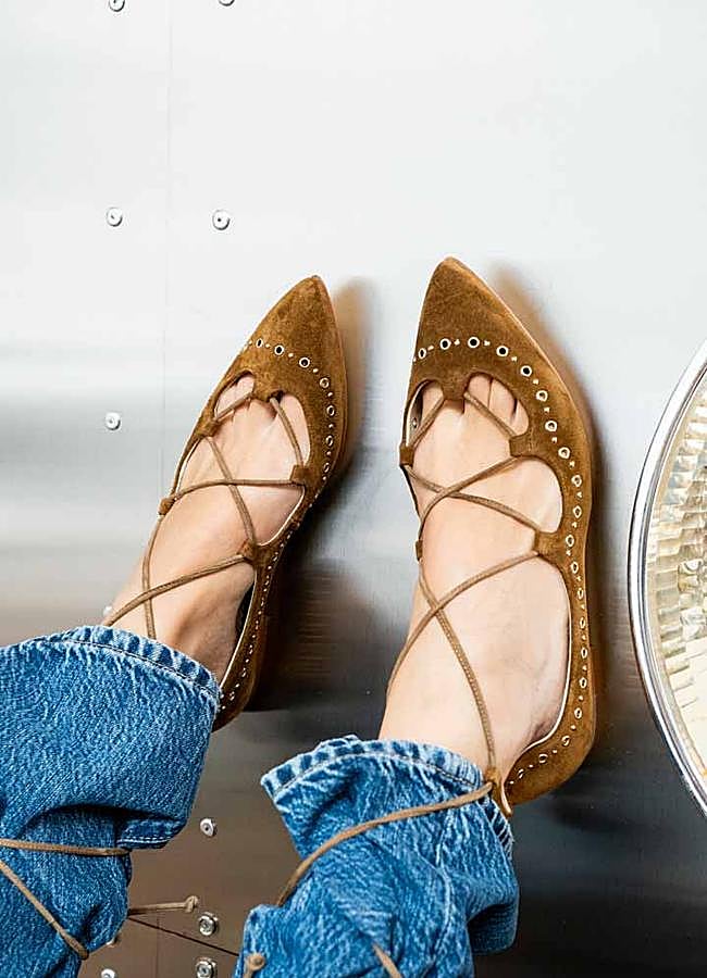 Imagen - Bailarina con serraje y tiras de Bobo's.