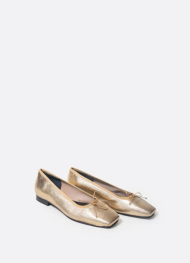 Imagen - Bailarinas metalizadas de Mint & Rose. Precio, 159 euros.