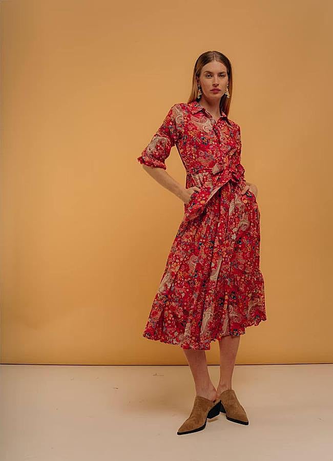 Imagen - Vestido camisero boho chic con estampado paisley
