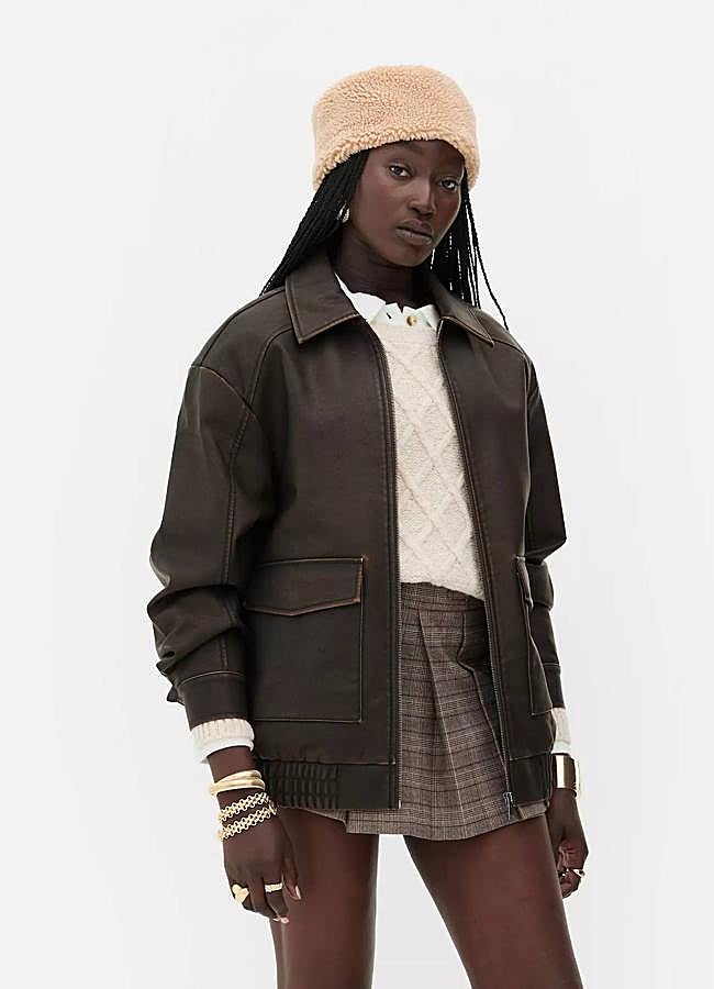 Imagen - Chaqueta efecto piel tipo bomber