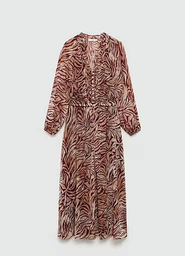 Imagen - Vestido amplio color granate