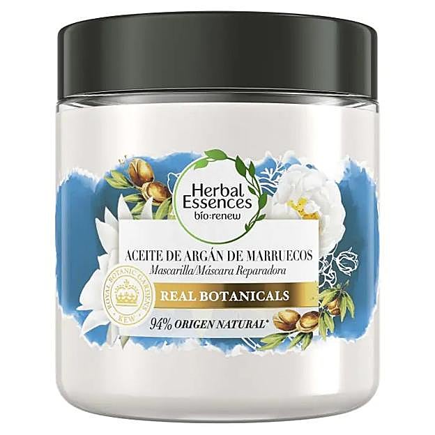 Bio Renew Mascarilla Reparadora Aceite de Argán de Herbal Essences.