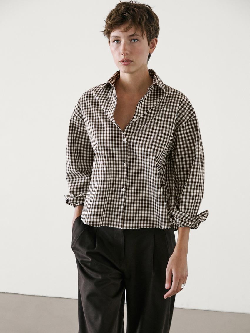 Imagen - Camisa con estampado de cuadros de Massimo Dutti (59,99 euros)