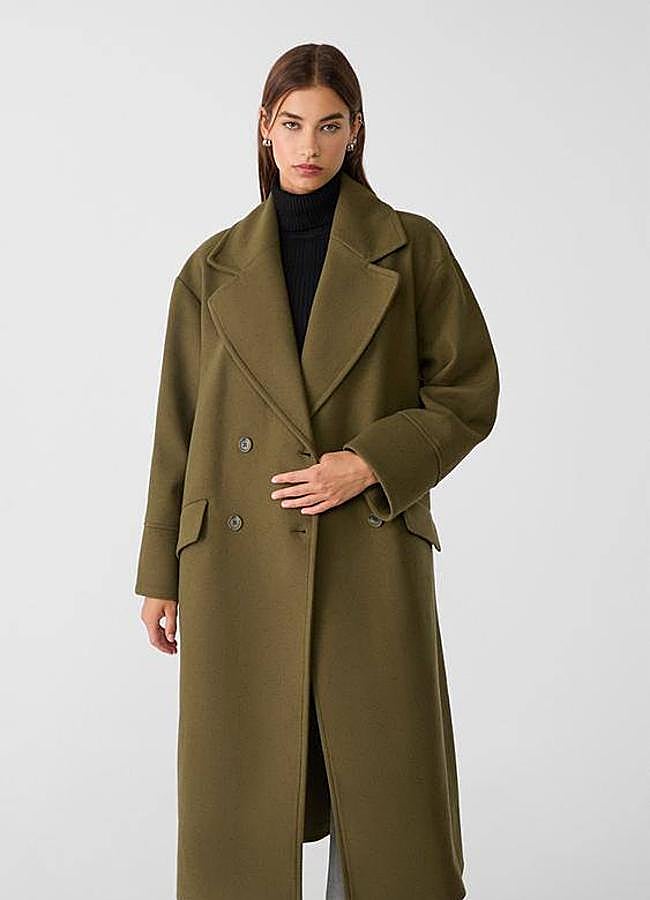 Imagen - Abrigo oversize en verde oliva